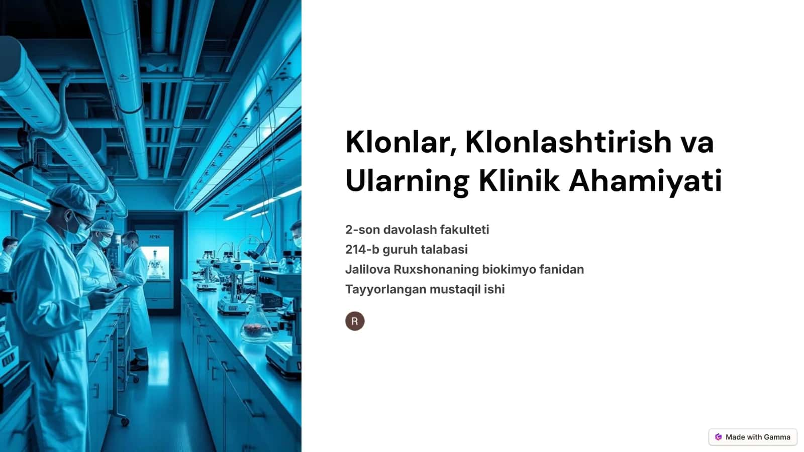 Klonlar, Klonlashtirish va Ularning Klinik Ahamiyati