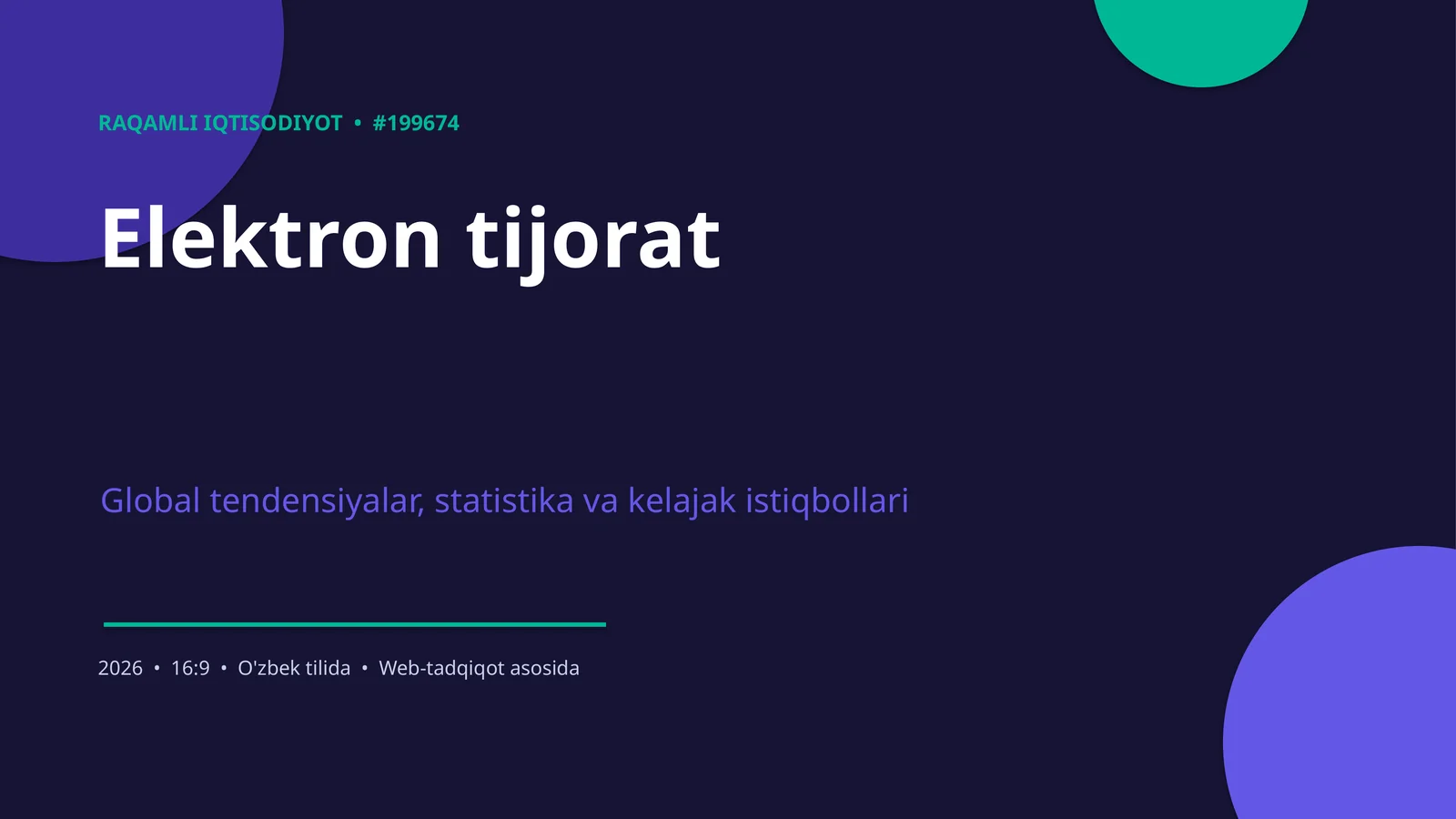 RAQAMLI IQTISODIYOT