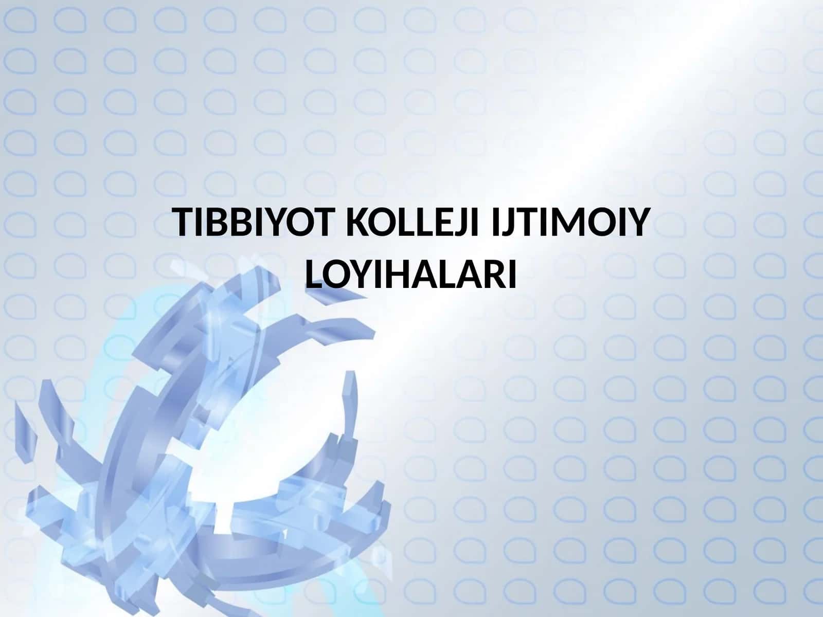 Tibbiyot kolleji ijtimoiy loyihalari