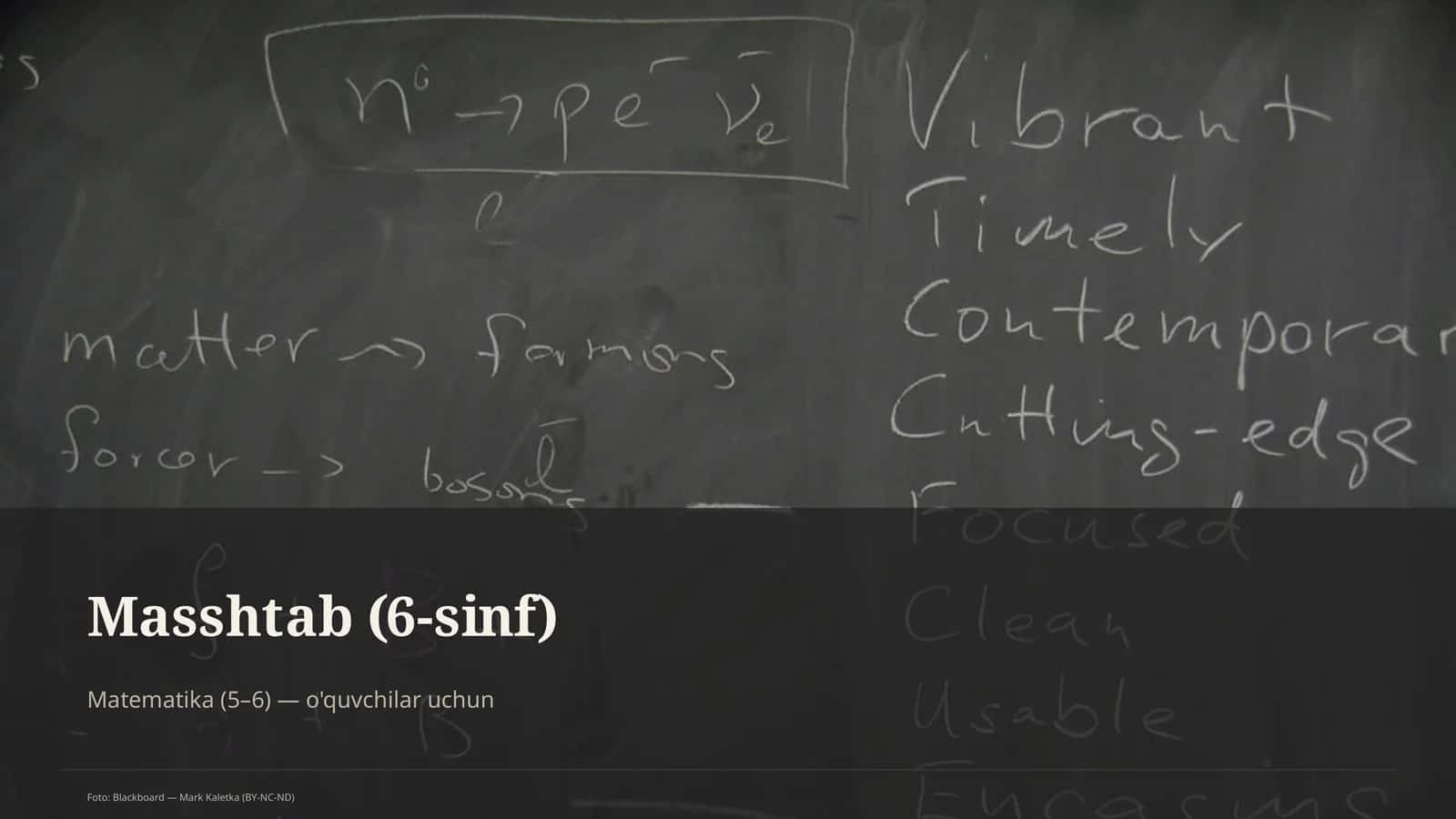Masshtab (6-sinf)