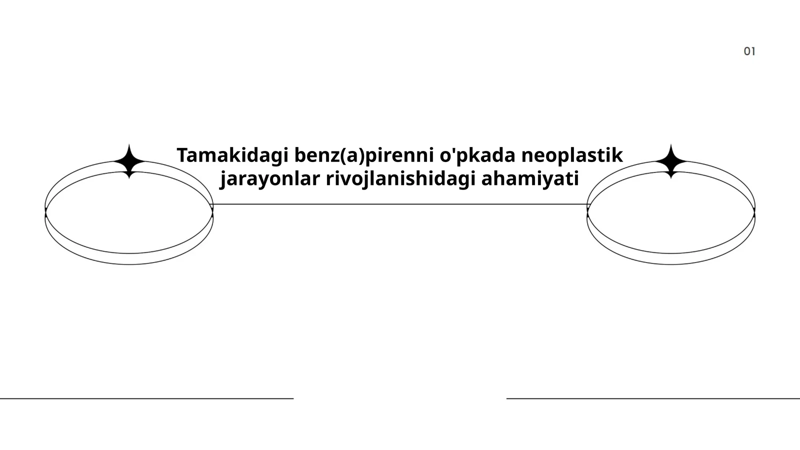 Tamakidagi benz(a)pirenni o'pkada neoplastik jarayonlar rivojlanishidagi ahamiyati