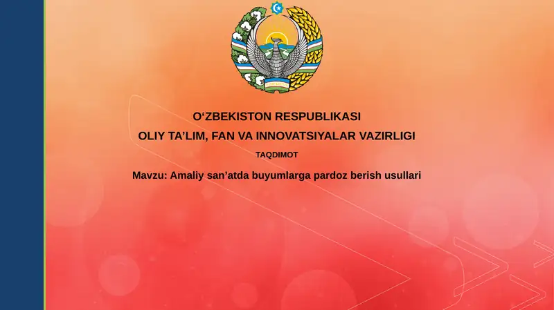 Bezak usullarining klassifikatsiyasi
