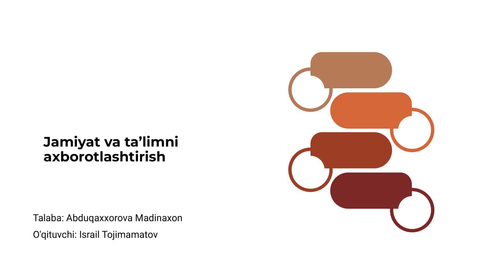 Jamiyat va ta’limni axborotlashtirish