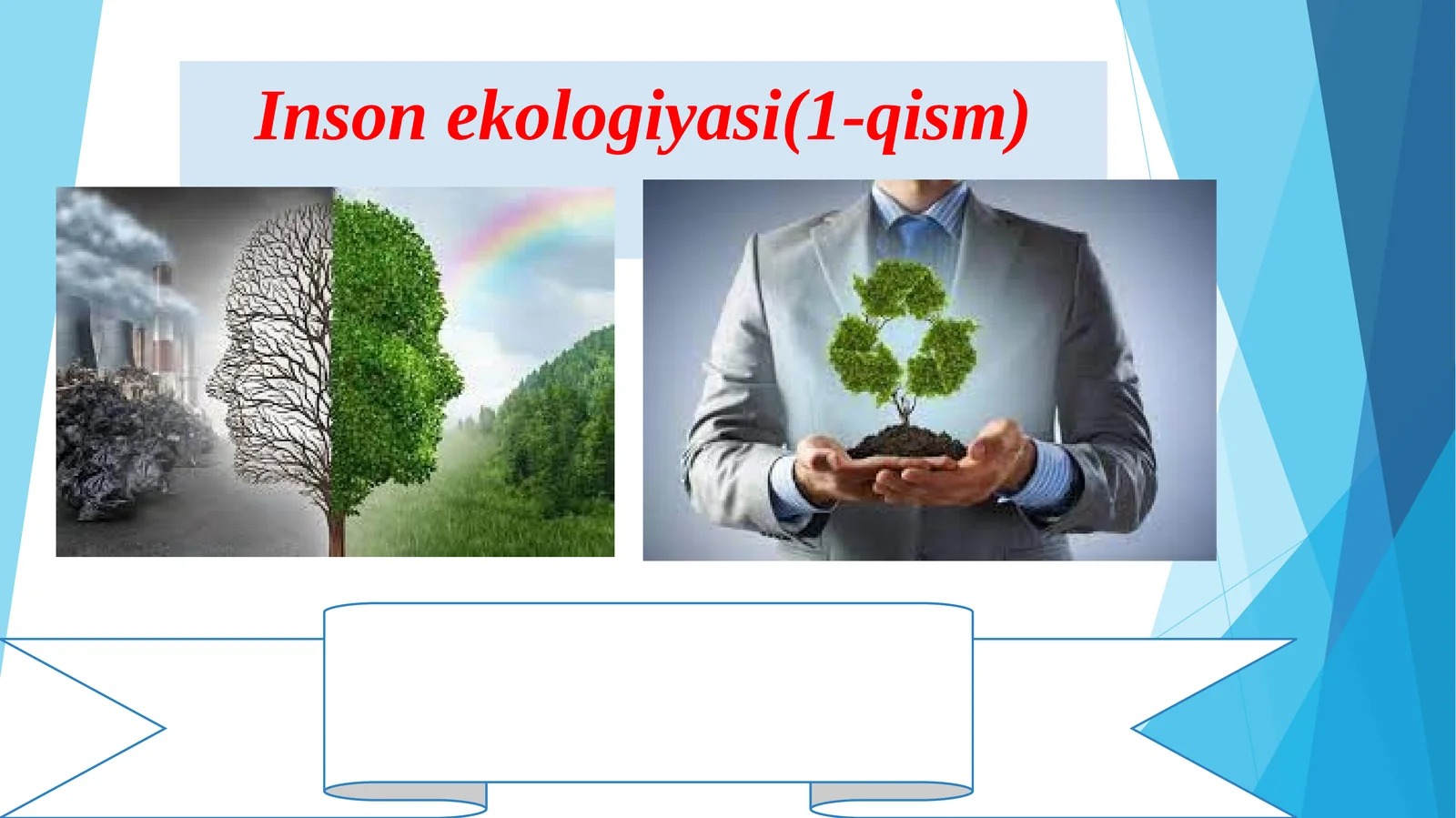 Inson ekologiyasi(1-qism)