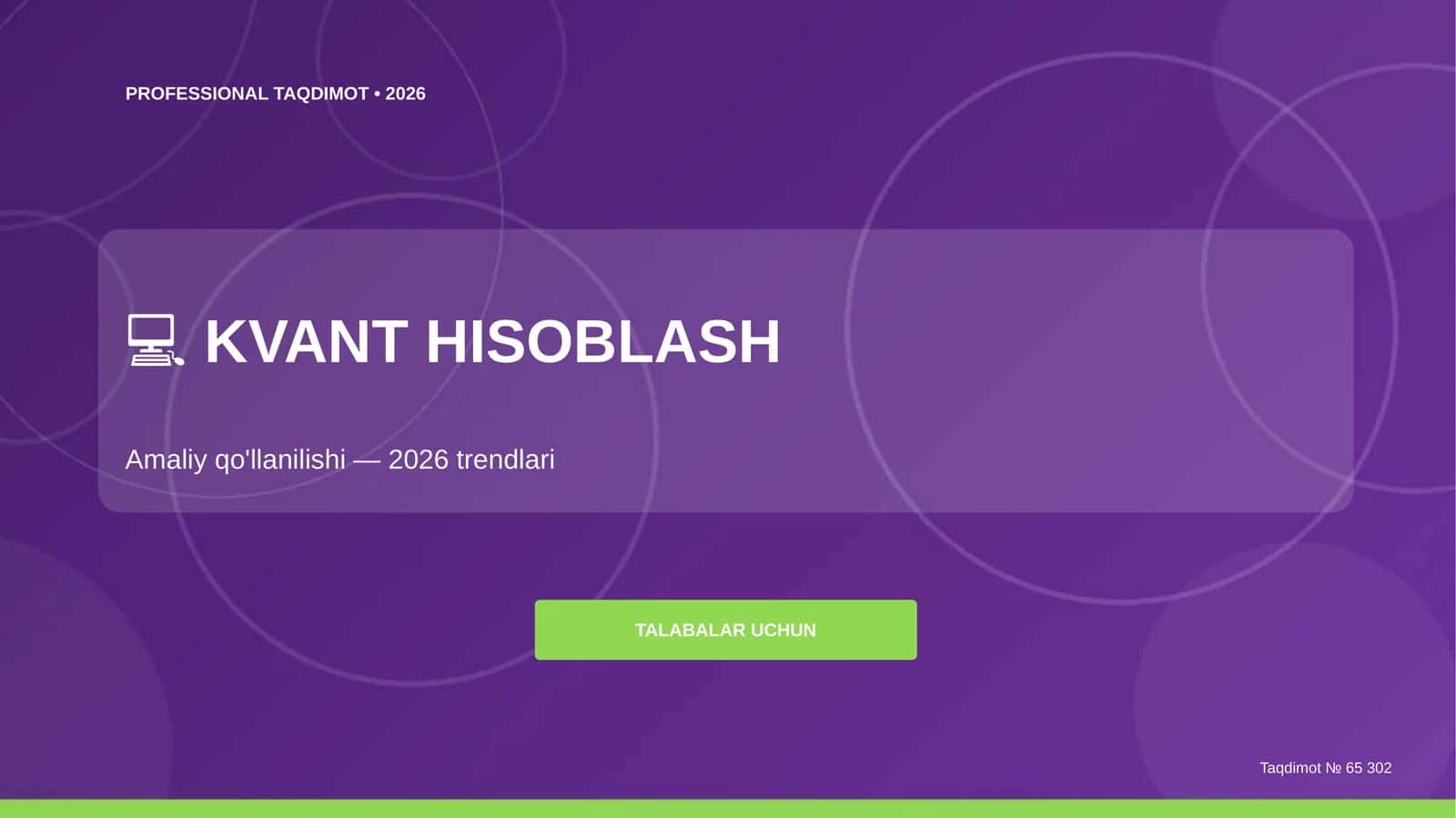 KVANT HISOBLASH