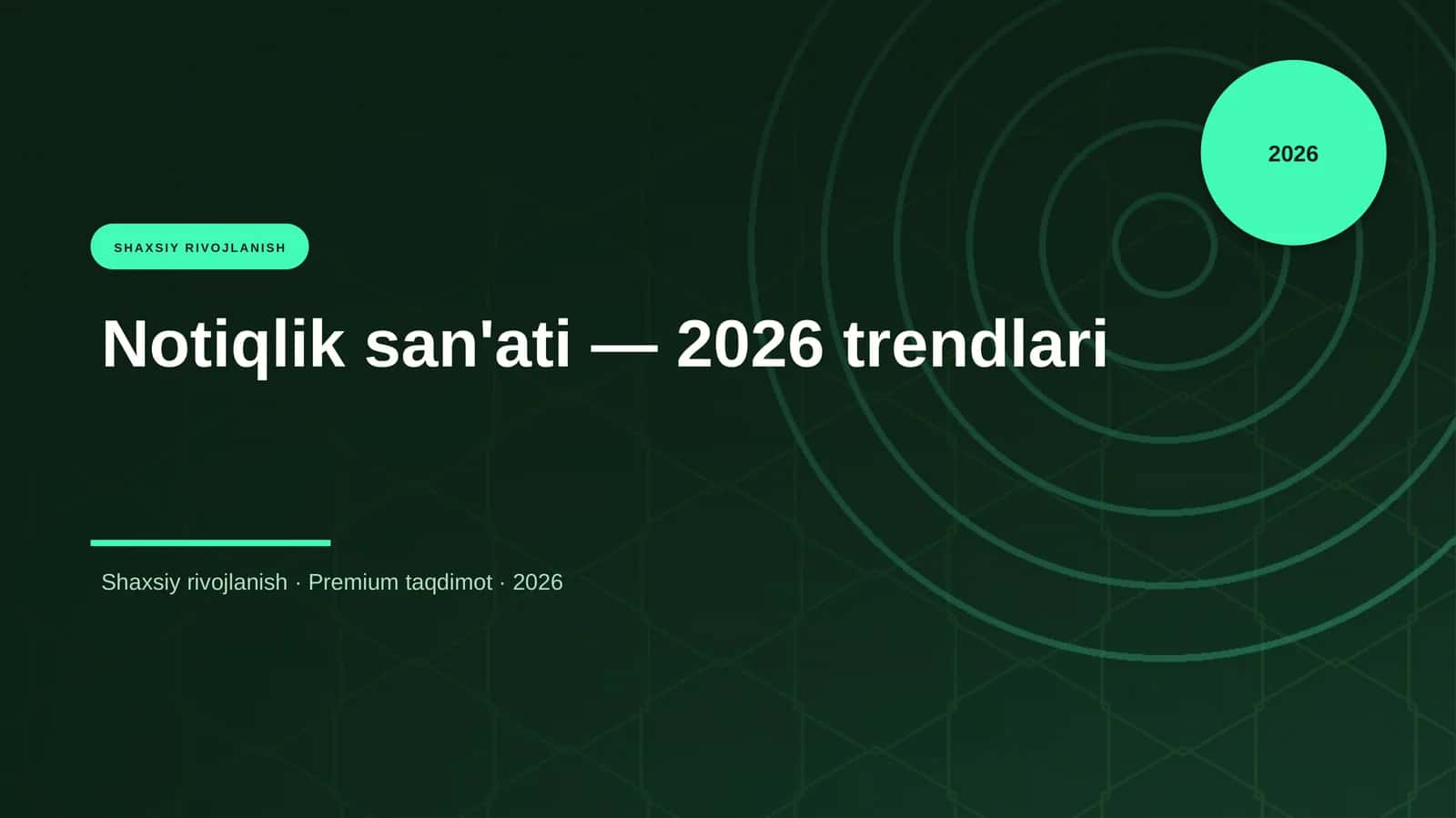 Notiqlik san'ati — 2026 trendlari