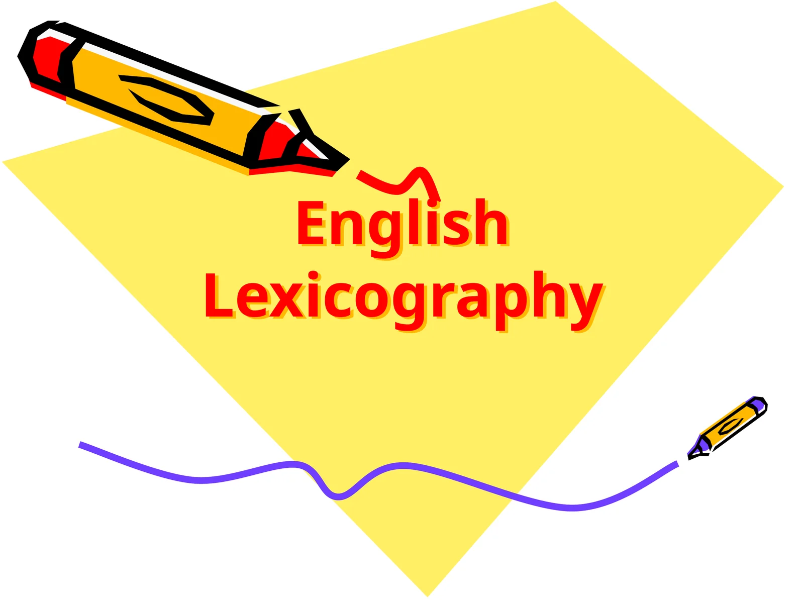 English Lexicography