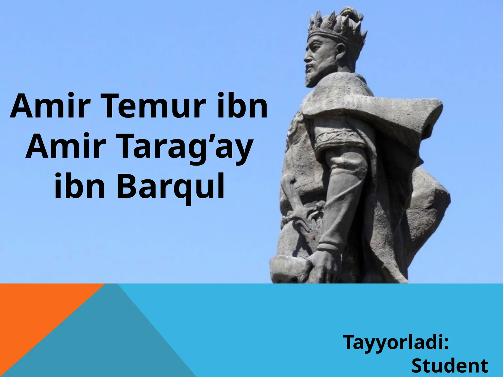 Amir temur hayoti va ijodi