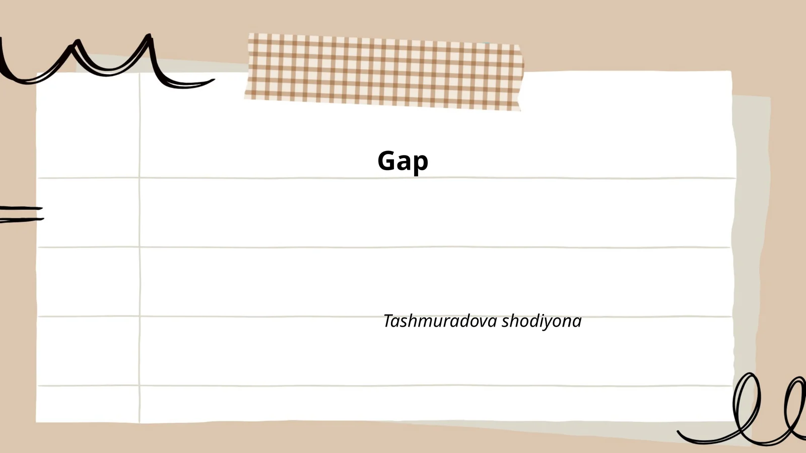 Gap tushunchasi va taʼrifi