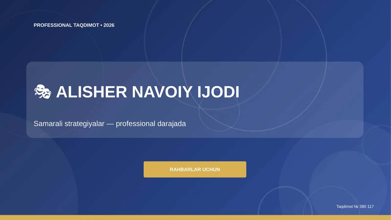 ALISHER NAVOIY IJODI