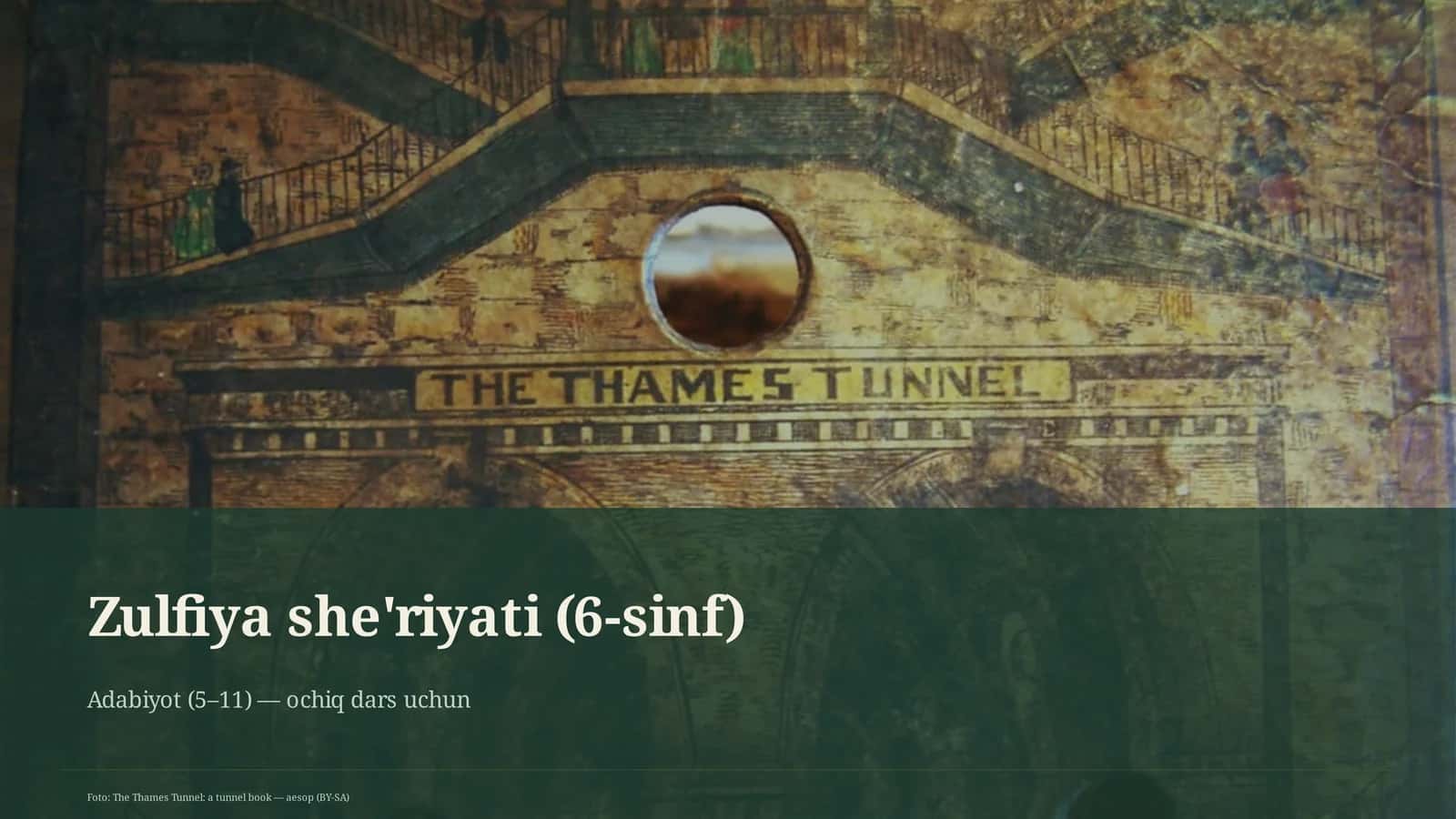 Zulfiya she'riyati (6-sinf)