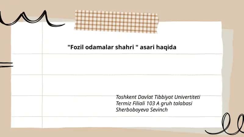 Fozil odamalar shahri