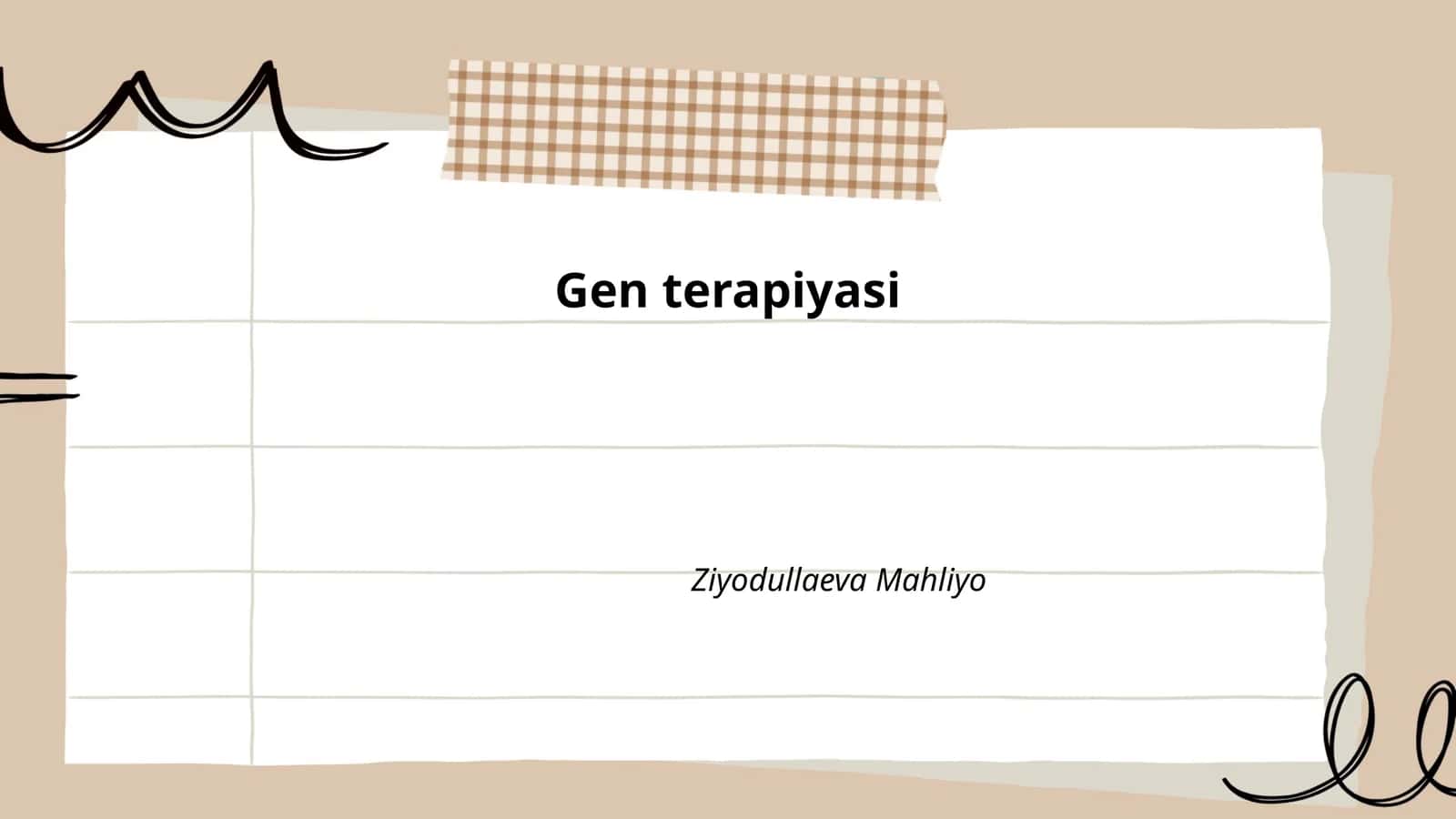Gen terapiyasi