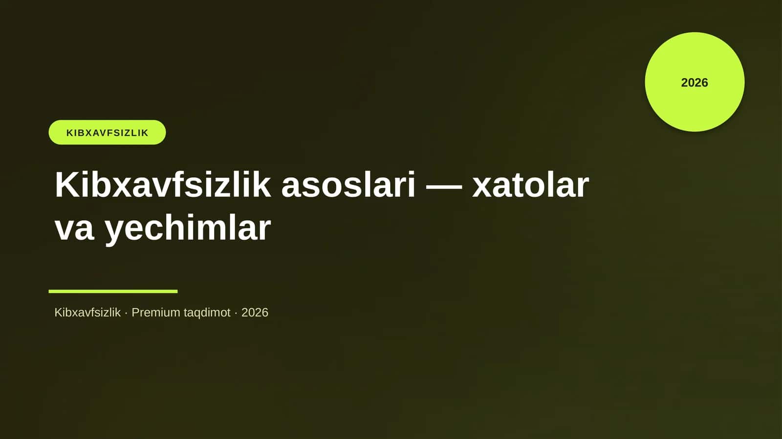 Kibxavfsizlik