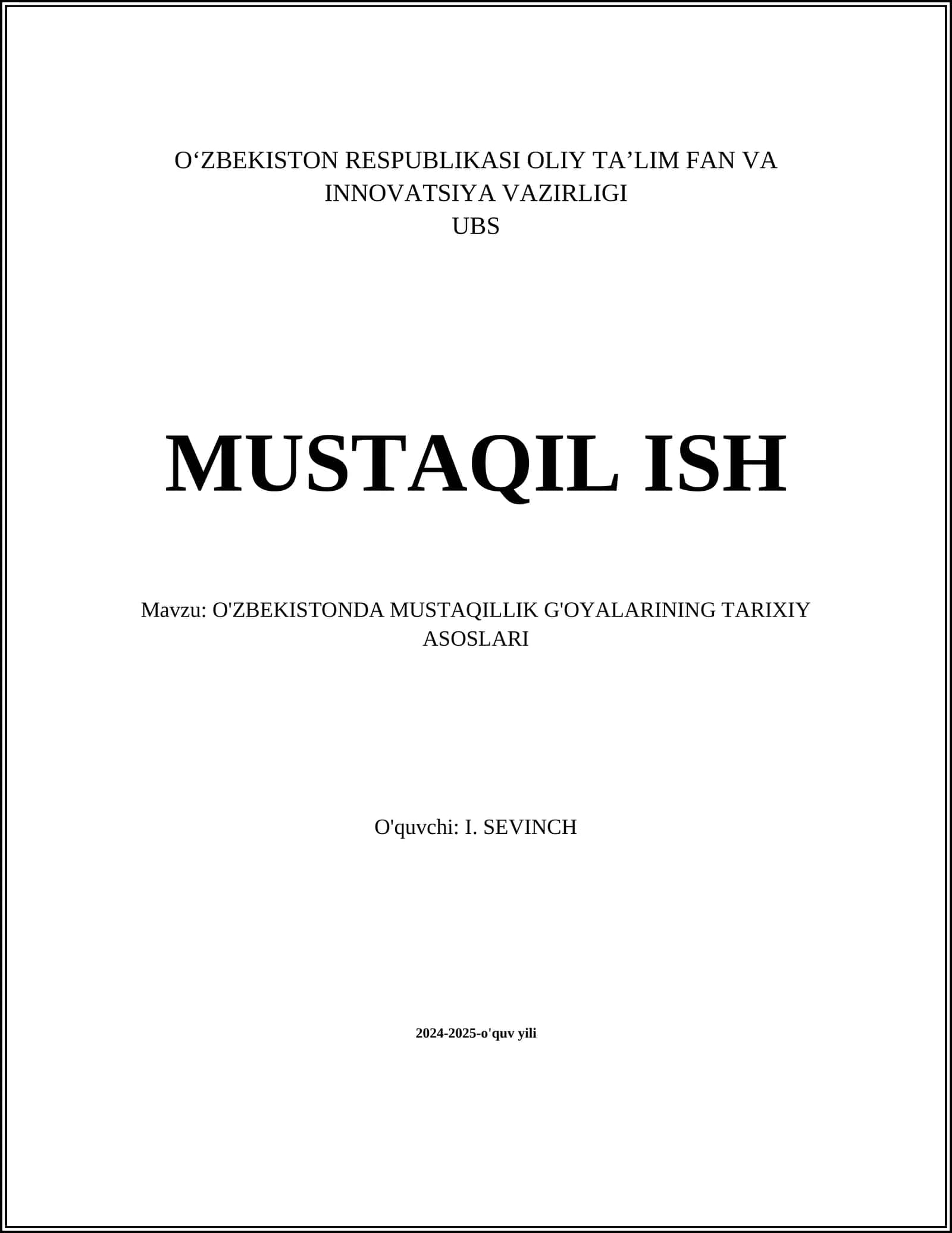 Turkiston Avtonomiyasi va Mustaqillik G'oyalari
