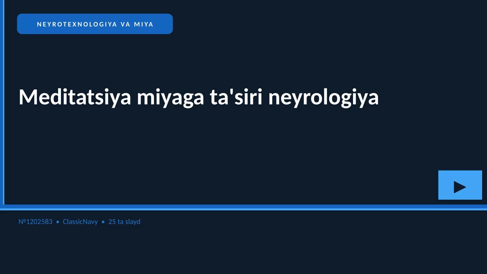 NEYROTEXNOLOGIYA VA MIYA