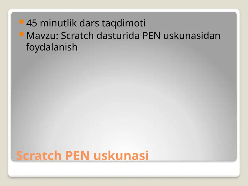 Scratch PEN uskunasi