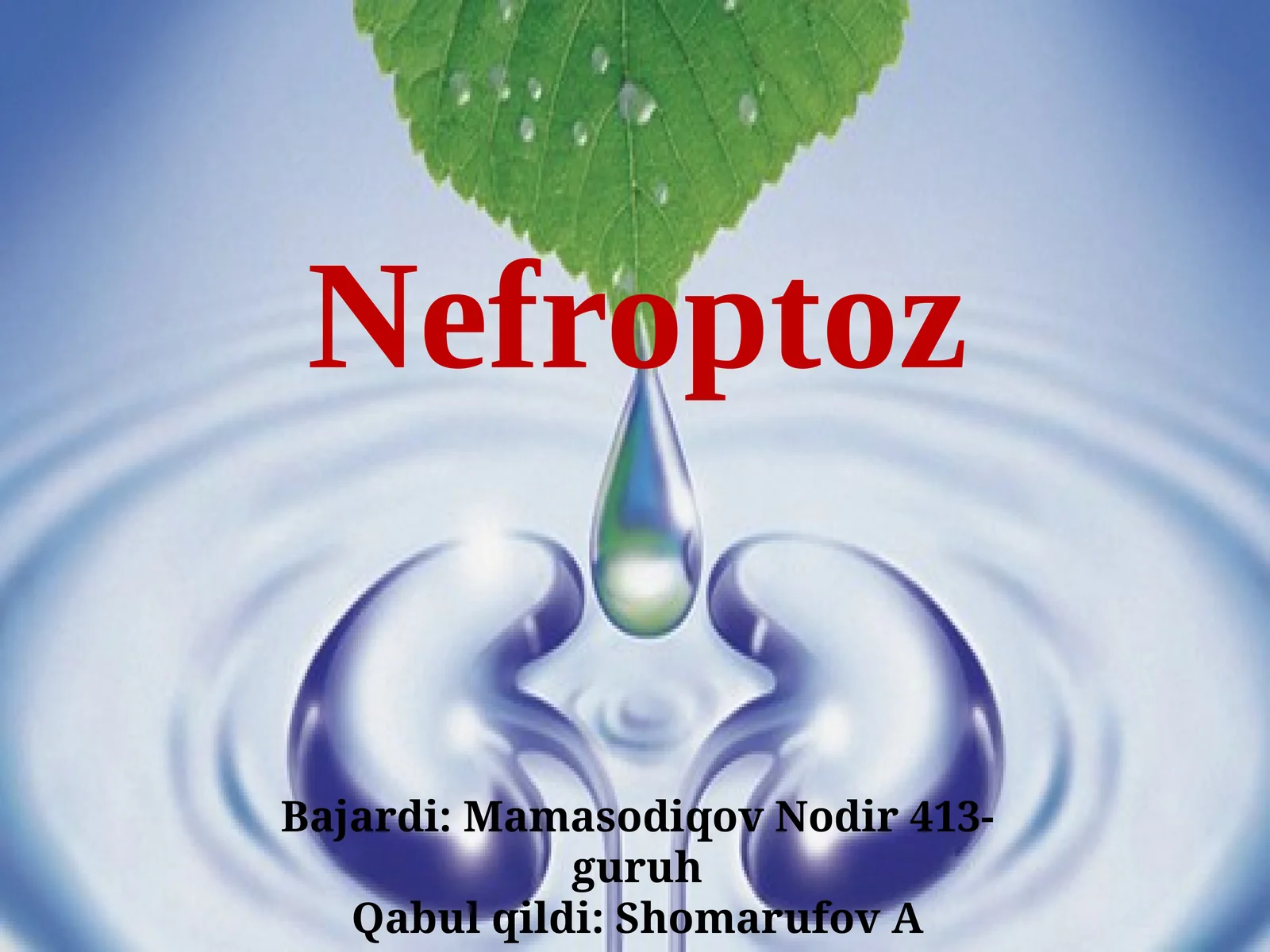 Nefroptoz