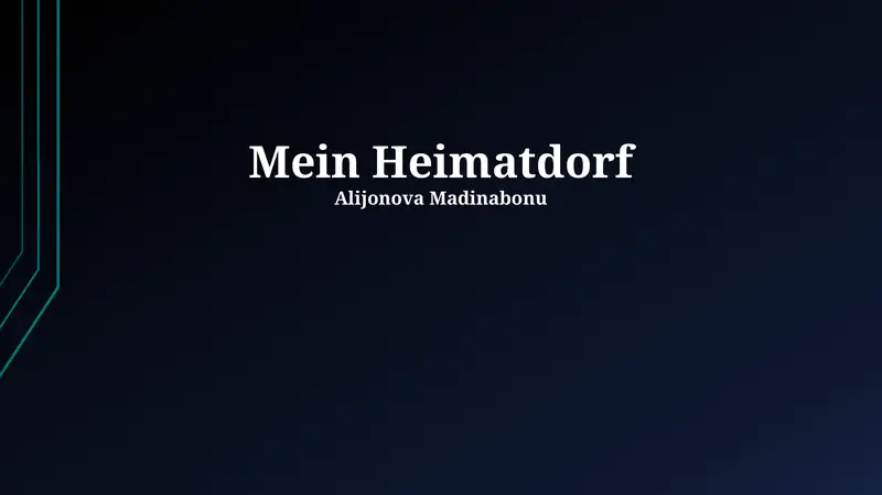 Mein Heimatdorf