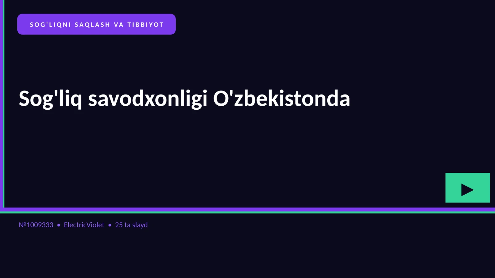 Sog'liq savodxonligi O'zbekistonda