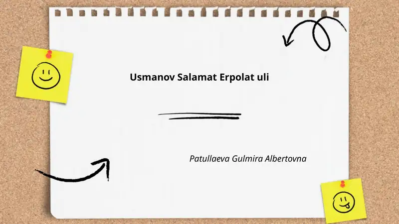 Usmanov Salamat Erpolat uli