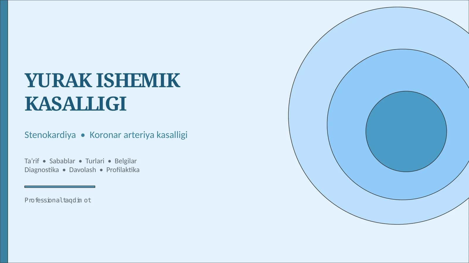 YURAK ISHEMIK KASALLIGI, STENOKARDIYA