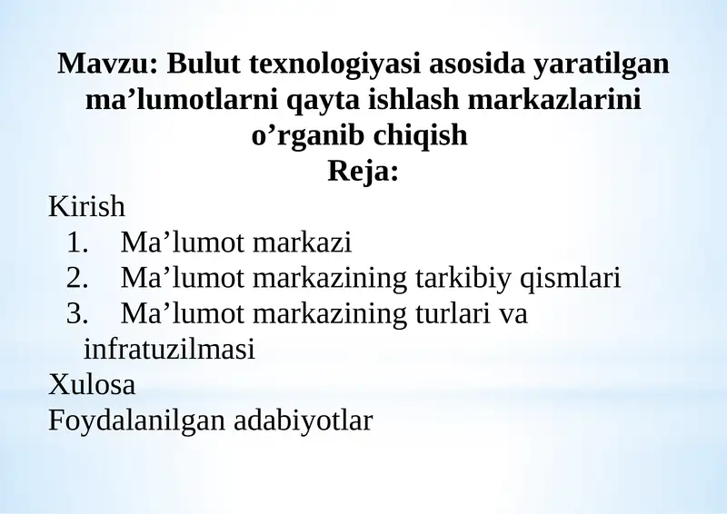 Ma’lumotlar markazi