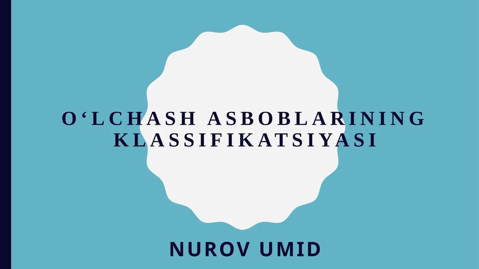 O‘lchashasboblarining klassifikatsiyasi
