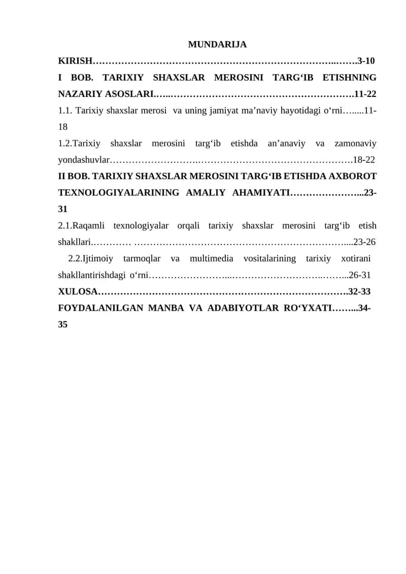 Tarixiy shaxslarning merosini targ'ib  etishda axborot  texnalogiyalarining o‘rni