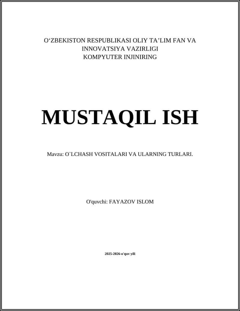 Uzunlik o'lchash vositalari