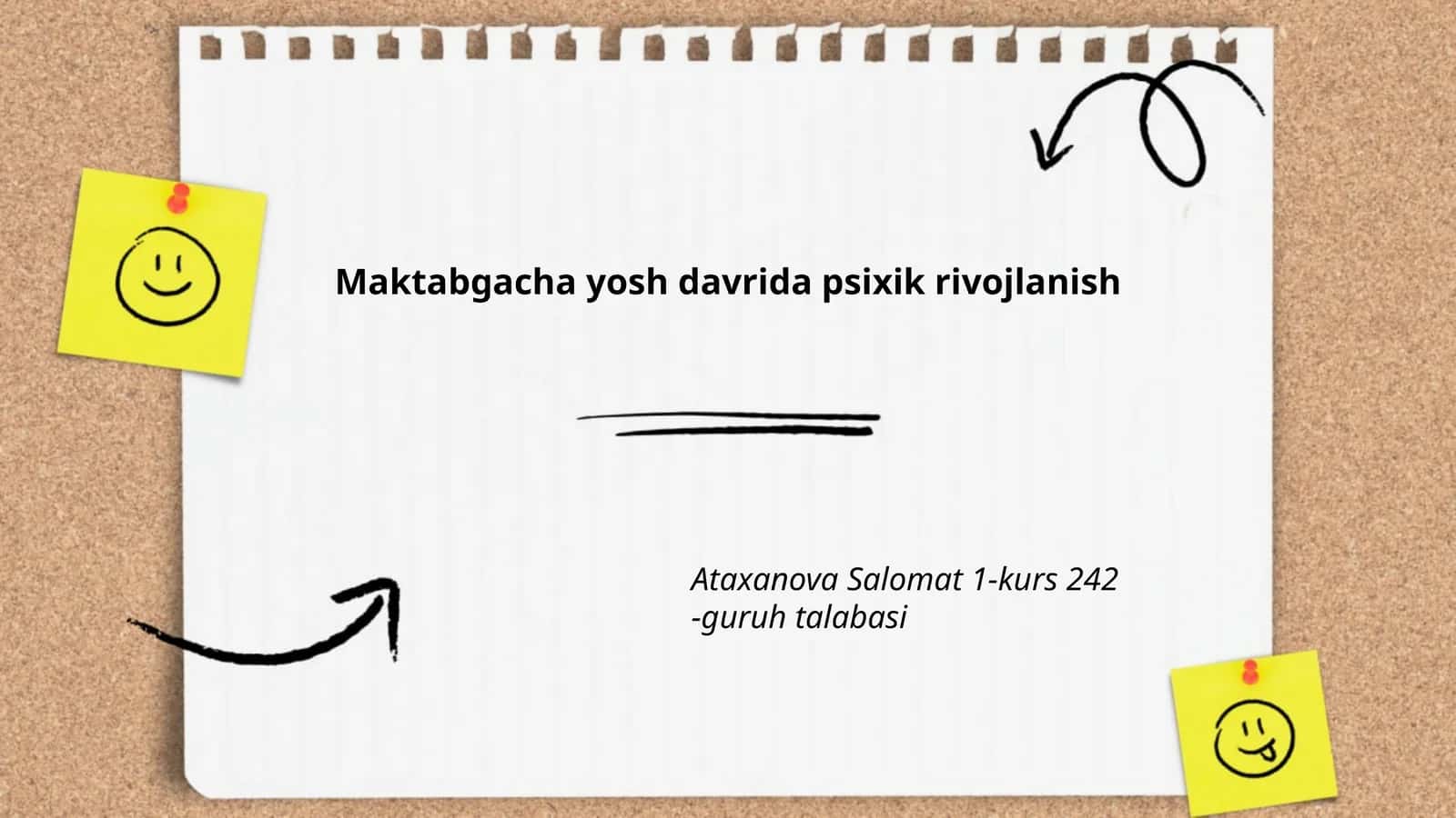 Maktabgacha yosh davrida psixik rivojlanish