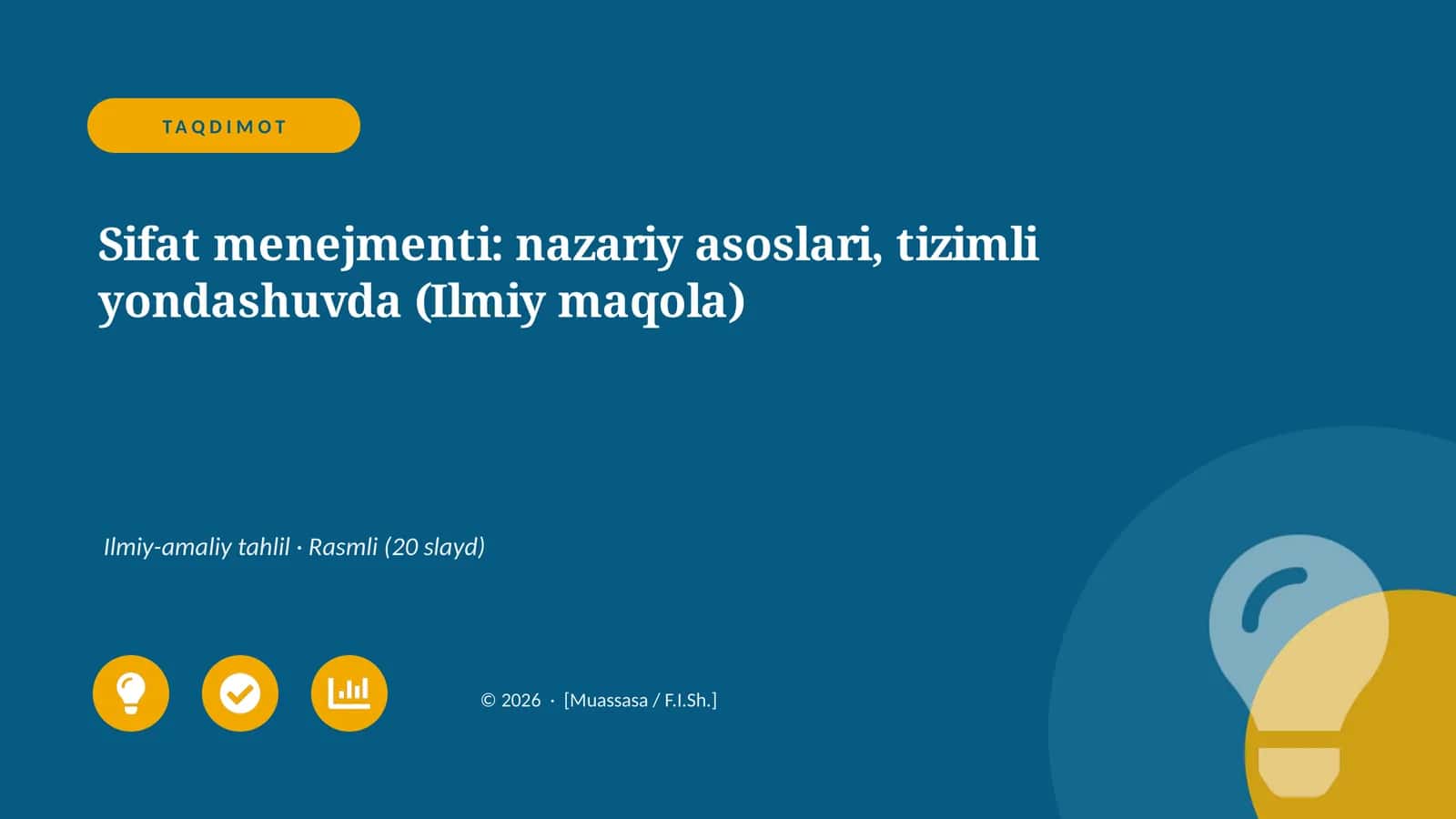 Sifat menejmenti: nazariy asoslari, tizimli yondashuvda