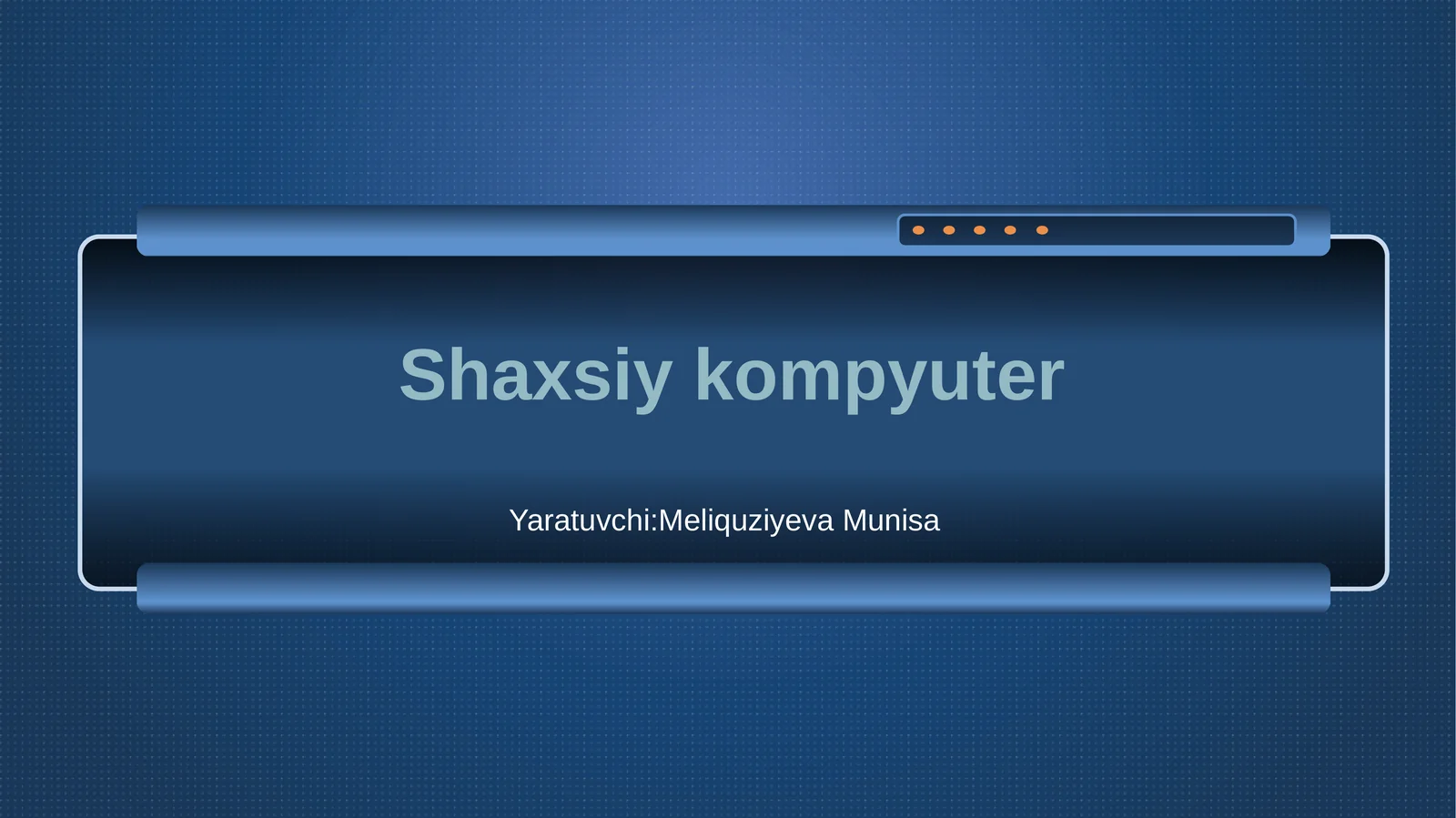Shaxsiy kompyuter