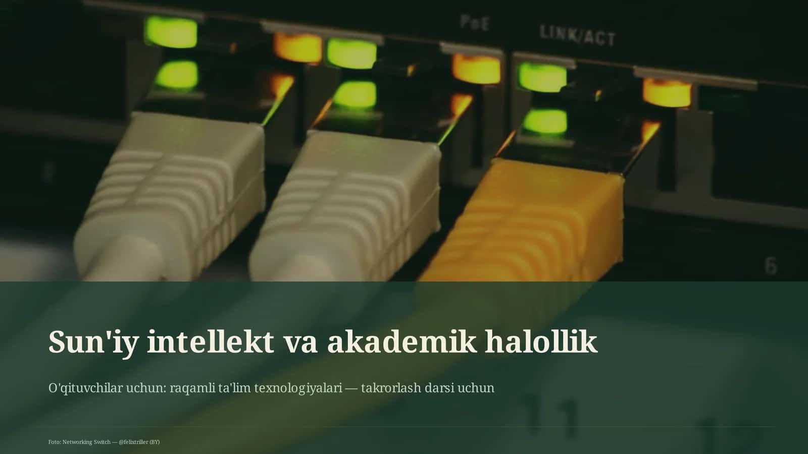 Sun'iy intellekt va akademik halollik