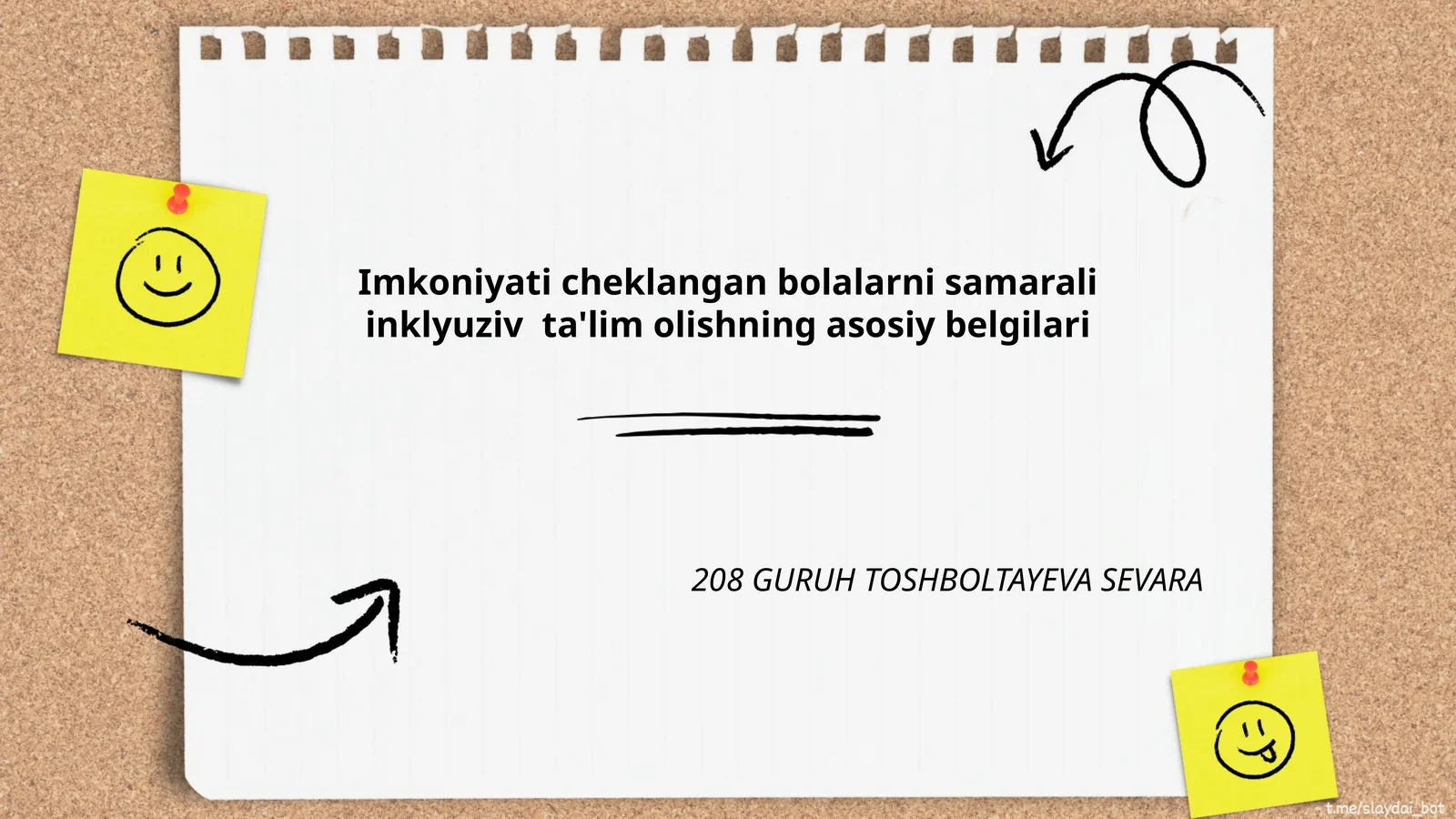Imkoniyati cheklangan bolalarni samarali inklyuziv ta'lim olishning asosiy belgilari