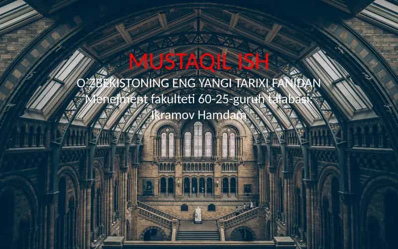 O`zbekiston va Jahon hamjamiyati