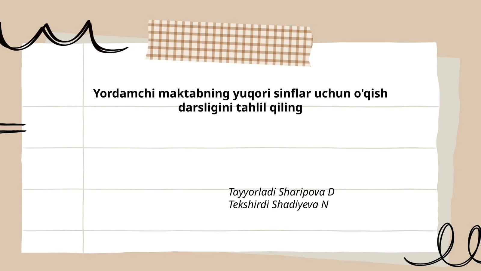 Matnni tahlil qilish usullari