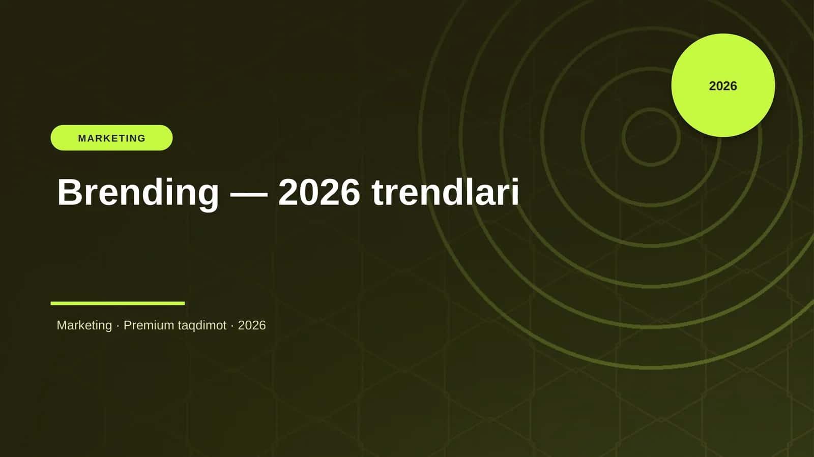 Brending — 2026 trendlari