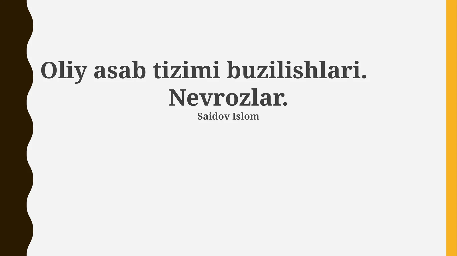 Nevrozlar: Ta'rif, turlari va klinik ko'rinishlari