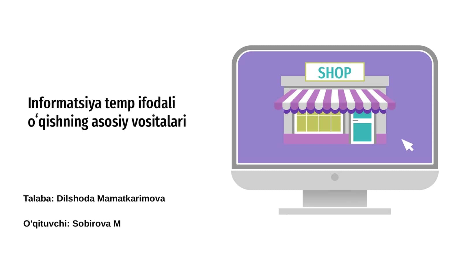 Informatsiya temp ifodali oʻqishning asosiy vositalari