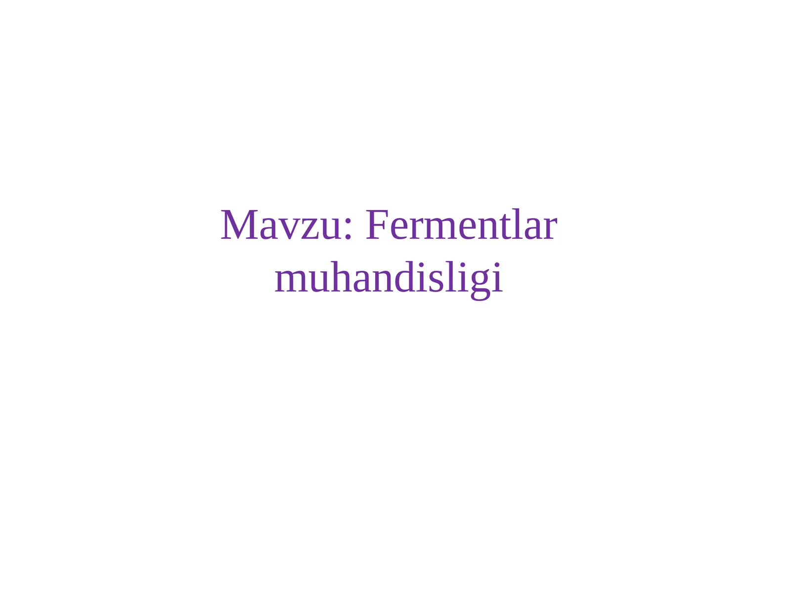 Fermentlar muhandisligi
