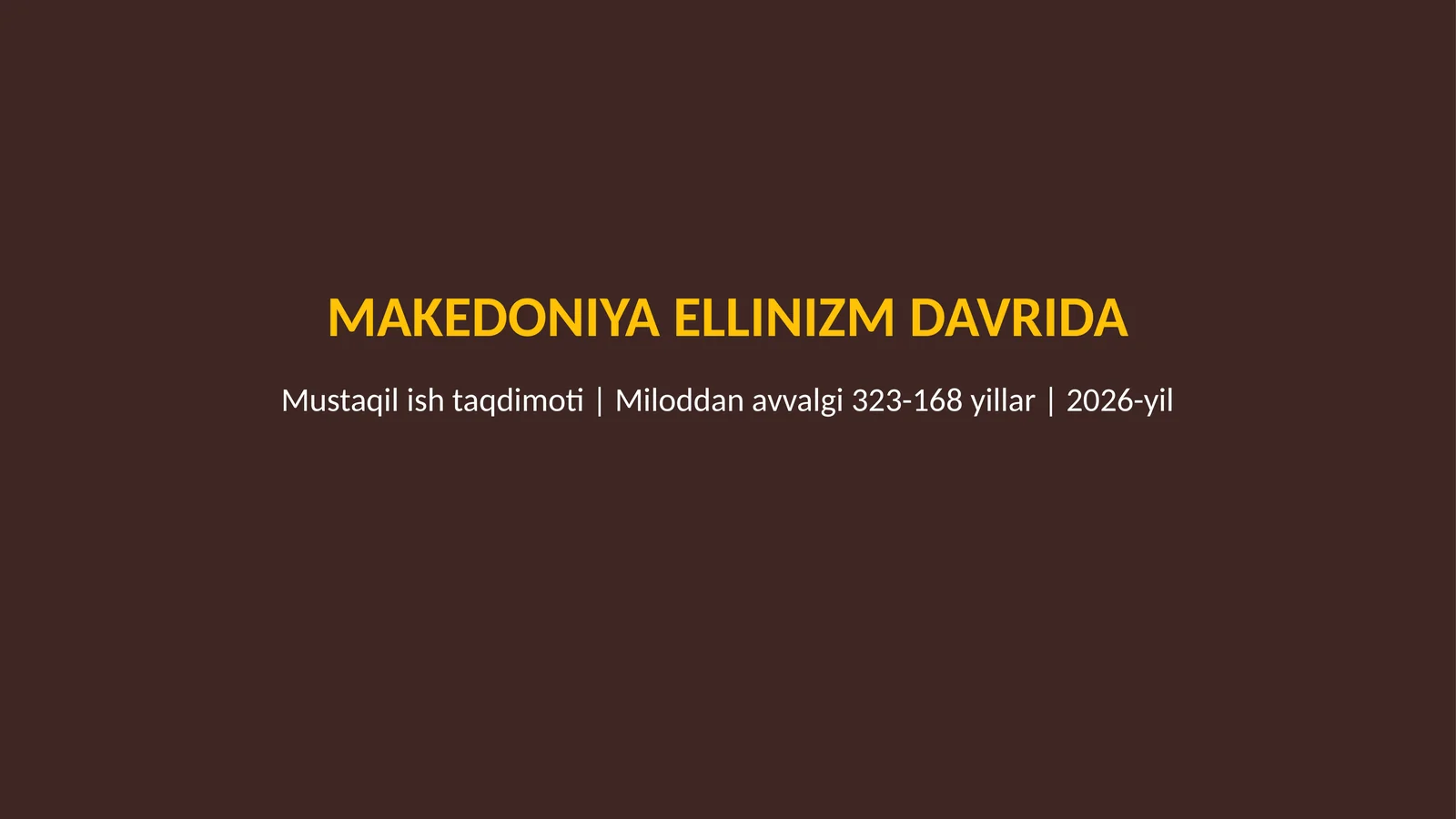 Makedoniya ellinizm davrida