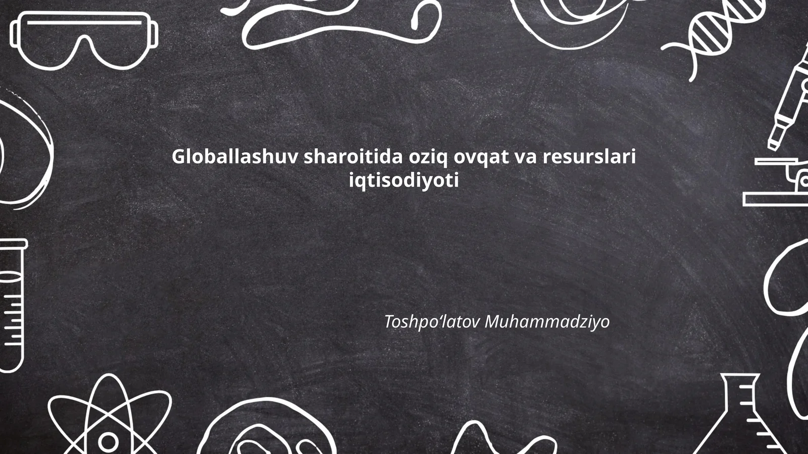 Global oziq-ovqat ta'minoti zanjirlari