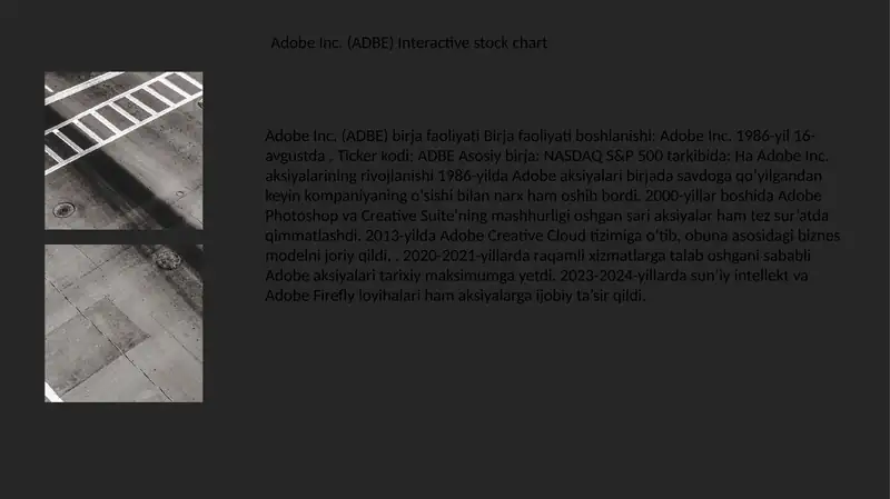Adobe Inc. (ADBE) Interactive stock chart