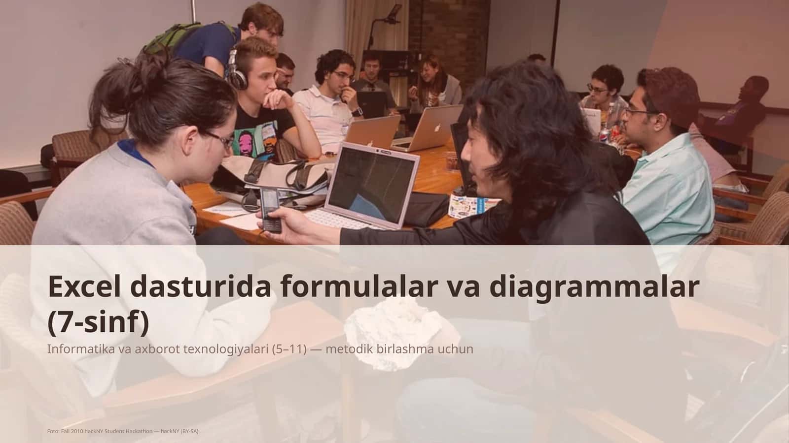 Excel dasturida formulalar va diagrammalar (7-sinf)