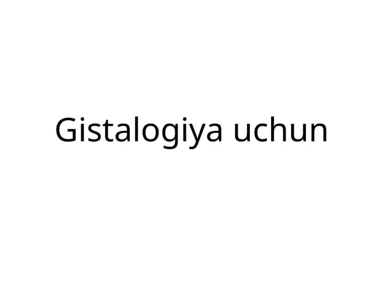 Ayirish sistemasi gistalogiyasi