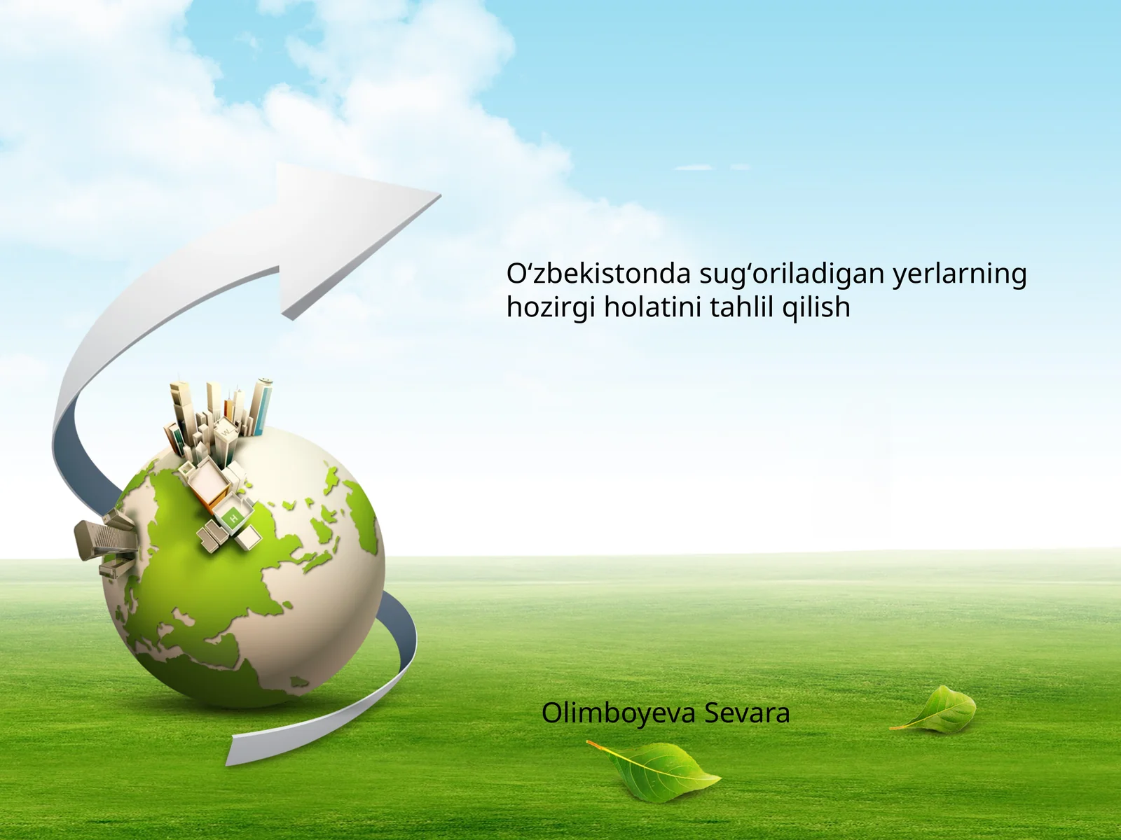 Sugʻoriladigan yerlarning hozirgi holatini tahlil qilish