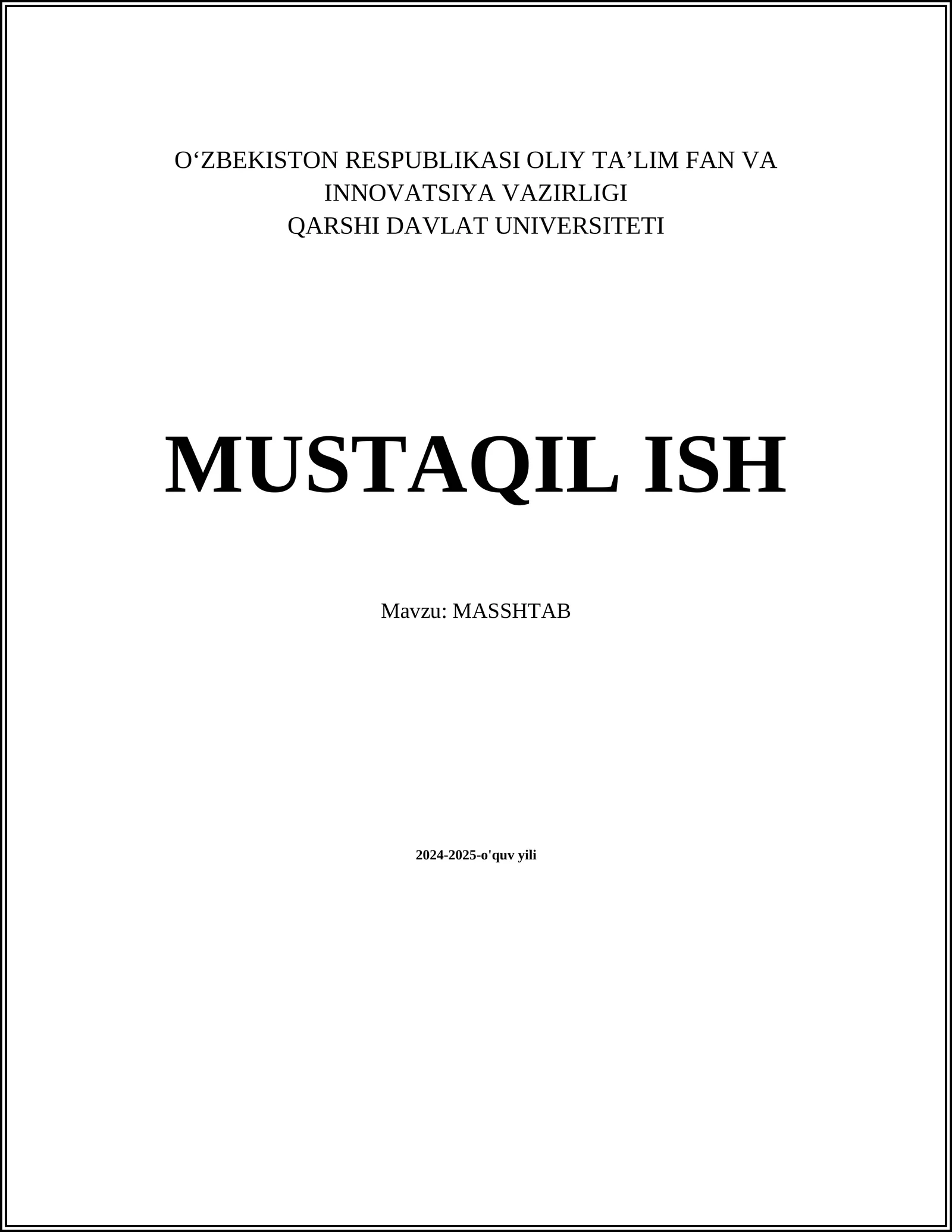 Masshtab va kartografiya
