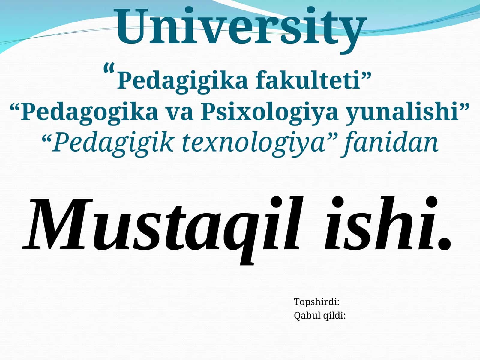Ta’lim texnologiyasi tushunchasining paydo bo’lishi.