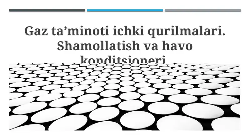 Gaz ta'minoti ichki qurilmalari